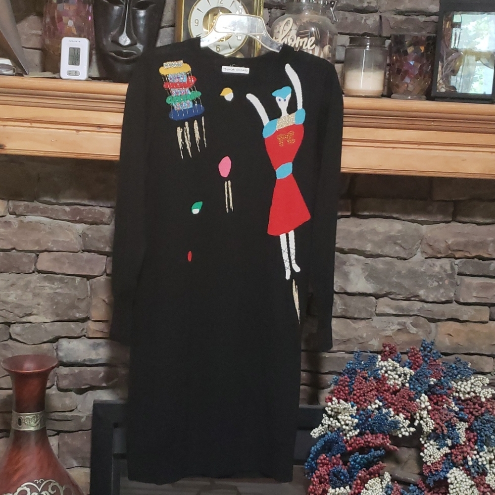 TSUMORI CHISATO THIN SWEATER/DRESS SZ 2